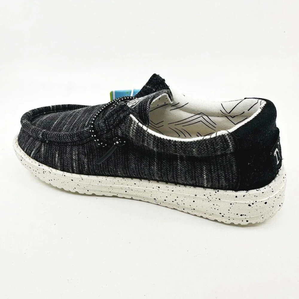 Hey Dude Wally Toddler Stretch Black Toddler Size 7 Casual Shoes